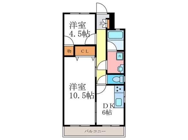 安井マンションの物件間取画像